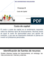 Costo de Capital Finanzas