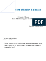 Epidemiology and Biostatistics