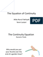 The Equation of Continuity