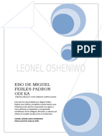 Ebo de Miguel Febles Padron Odi Ka: Leonel Gámez Awo Osheniwo México, Distrito Federal.2008