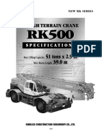 Rough Terrain Crane RK 500 Spesification