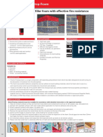 A Single Component Filler Foam With Effective Fire Resistance