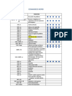 Comandos para Word - para Combinar