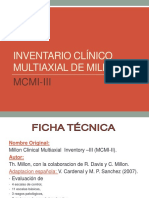 Inventario Clínico Multiaxial de Millon: Mcmi-Iii