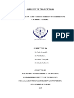 Overview of Project Work: "Design of Low Cost Terrace Shednet With Effective Cropping Pattern"