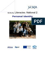 ESOLLiteracies National 2 Personal Identity