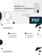 Minimalist Opening Ceremony... : Click Here To Add A Subtitle