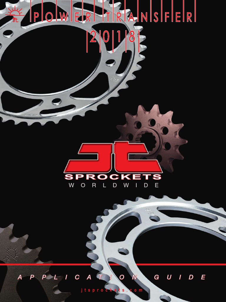 JT Sprockets Application Guide 2018 PDF Motorcycling