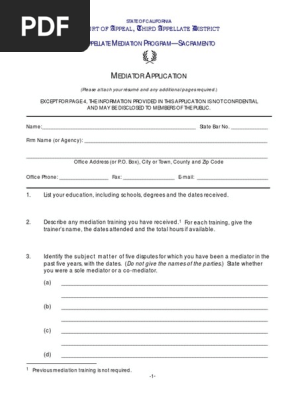 mediator application 2020 pdf fillable form