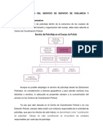 Estructura y funciones del servicio de patrullaje policial