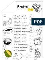 Do You Like Apples Fruits Worksheet Fun Activities Games - 4245