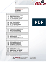 Lista de Resultados Modalidad TALENTOS ESPECIALES 1