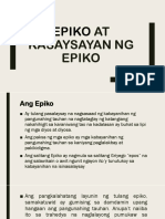 Epiko at Kasaysayan NG Epiko