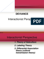 Interactionist Perspectives on Deviance
