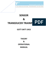 Theory and Experimental Manual For Sensor and Transducer Training Kits