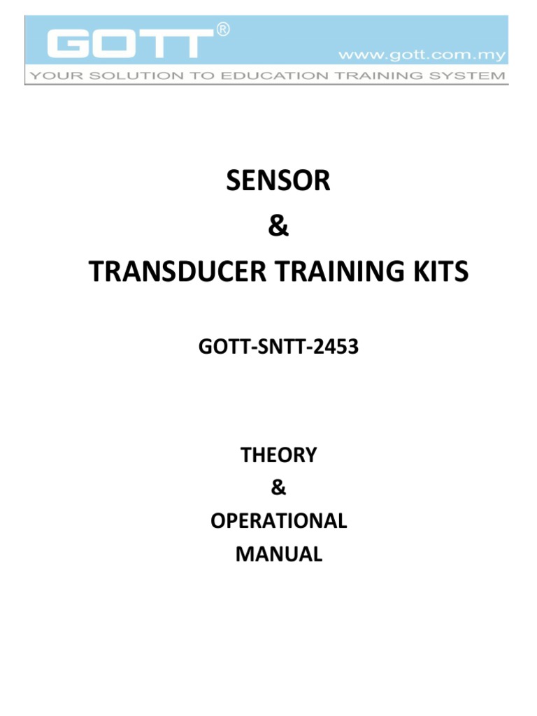 Sensor & Transducer Training Manual | PDF | Thermocouple | Power Supply