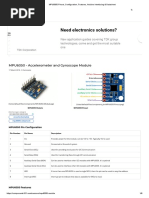 MPU6050 Pinout, Configuration, Features, Arduino Interfacing & Datasheet