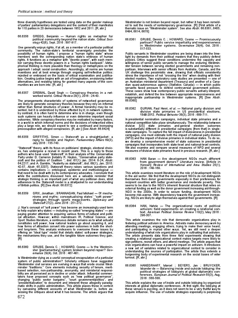 Testing Diversity Hypotheses in Politics | PDF | Non Governmental ...