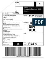 JKT SIN KUL: 147612621 1 of 3 20.00kg