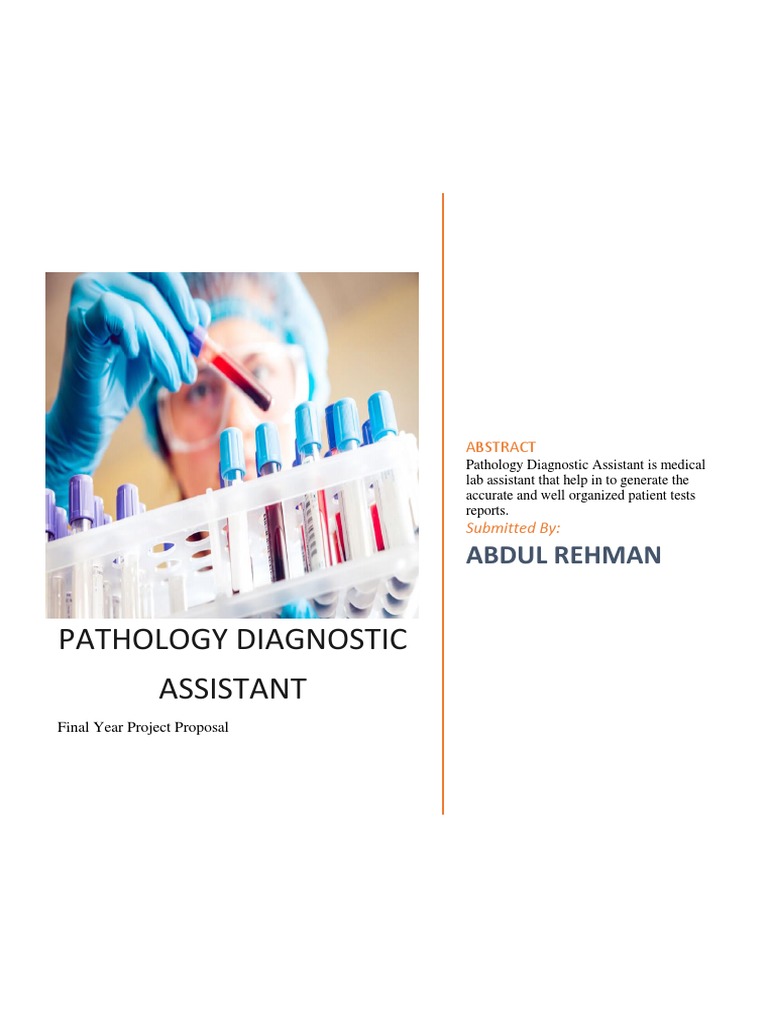 Pathology Diagnostic Assistant PDF Medical Laboratory Software Testing