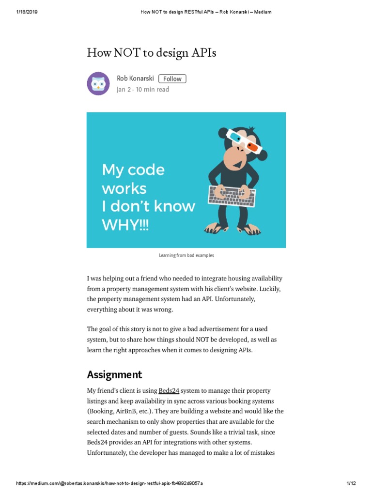 RESTful API Design Mistakes | PDF | Representational State Transfer ...