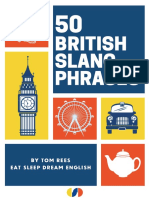 50 British Slang Phrases