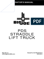 PDS Straddle Lift Truck: Operator'S Manual