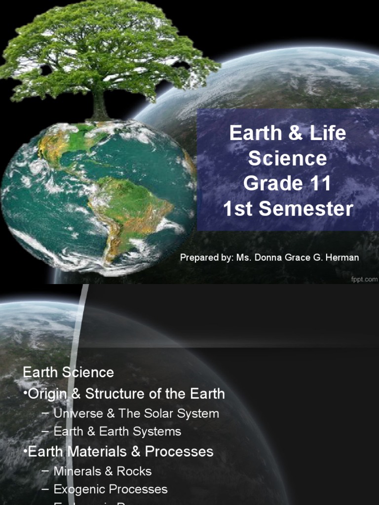 Grade 11 Earth & Life Science Overview | PDF | Formation And Evolution ...