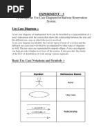 To Design The Use Case Diagram For Railway Reservation System