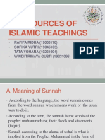 Group 4 (The Sources of Islamic Teachings)