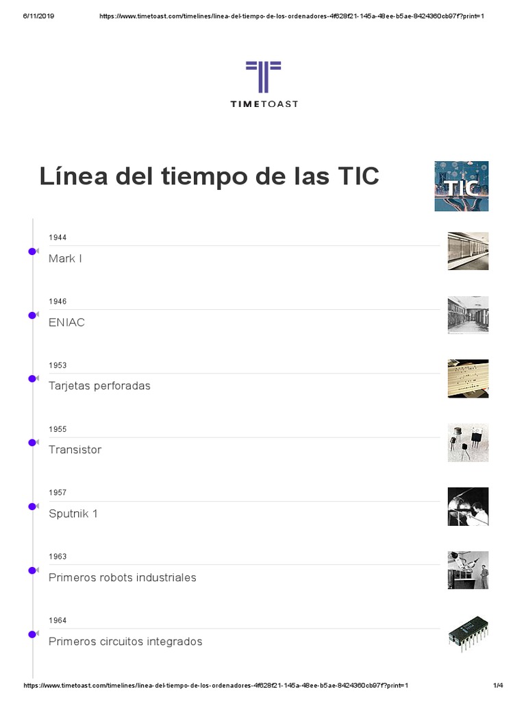 Linea Del Tiempo De Las Tic Timeline Timetoast Timelines Linea Del