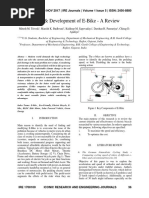 Design & Development of E-Bike - A Review: © NOV 2017 - IRE Journals - Volume 1 Issue 5 - ISSN: 2456-8880