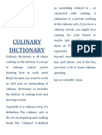Culinary Dictionary