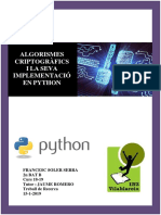 Algorismes Criptogràfics I La Seva Implementació en Python