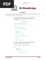 Sub: Mathematics Module - 15C