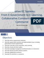 Innovative EC Systems: From E-Government To E-Learning, Collaborative Commerce, and C2C Commerce