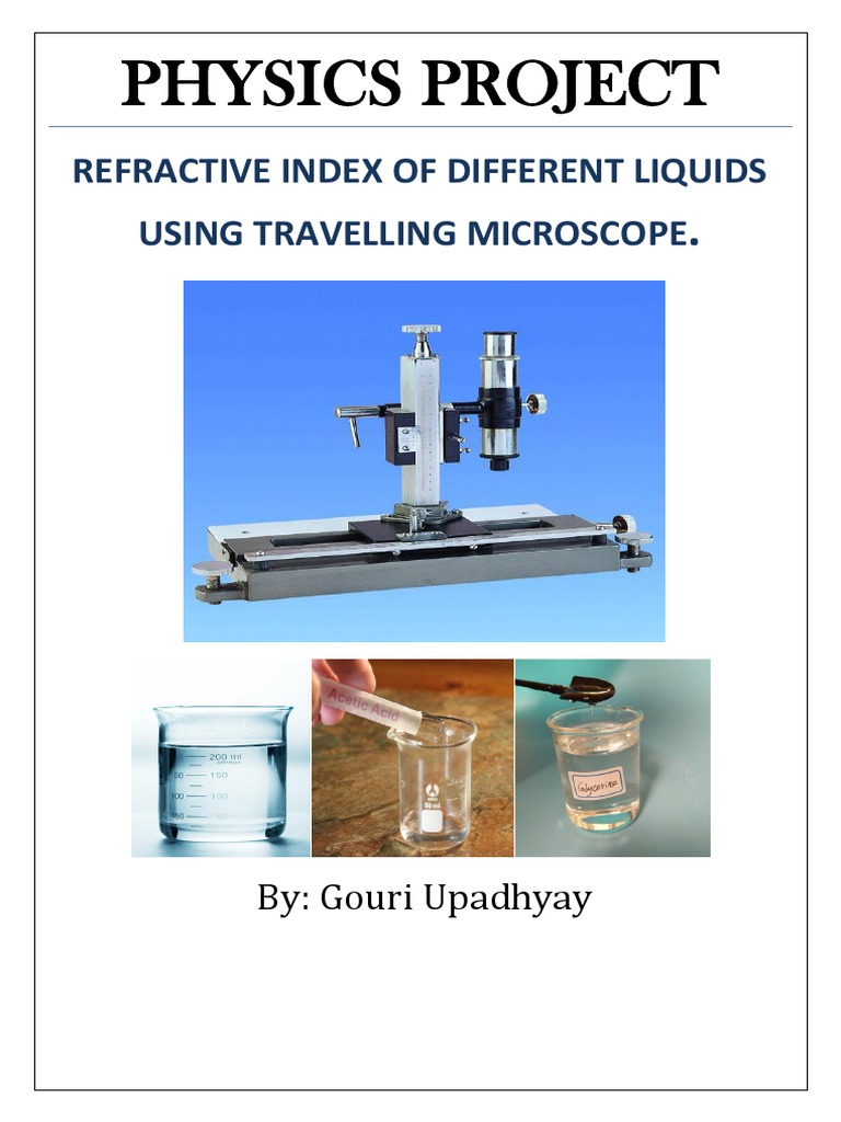 Physics Project (5) Refraction Refractive Index