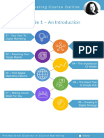 Module 1 - An Introduction: Digital Marketing Course Outline
