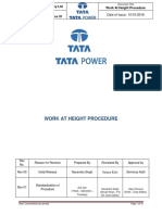 Work at Height Procedure: Document Ref No