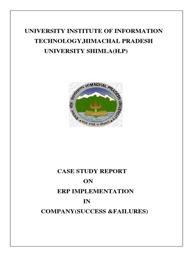 Erp Case Study | PDF | Enterprise Resource Planning | Business