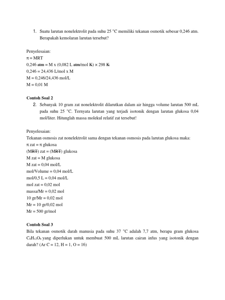 Materi Tekanan Osmotik