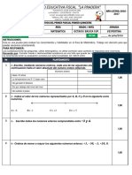 Reactivos de E.S MATEMATICAS DE 8 A