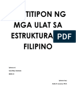 Pagtitipon NG Mga Ulat Sa Istrukturang Filipino