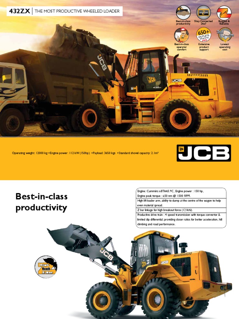 JCB432ZX | PDF | Transmission (Mechanics) | Vehicle Technology