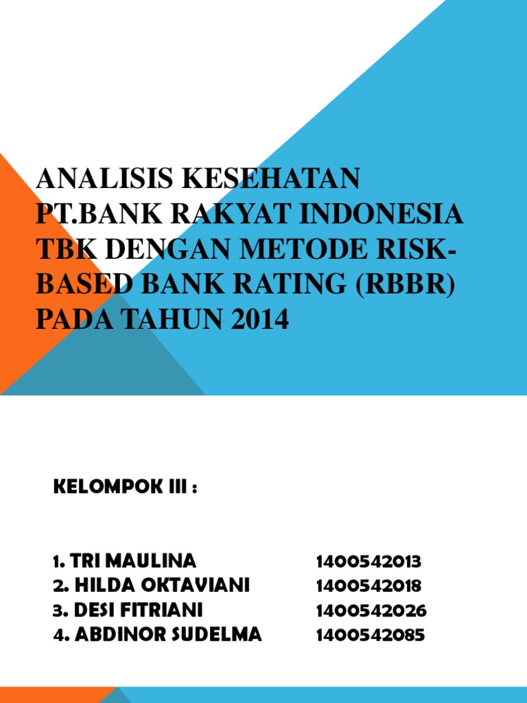 Analisis RBBR Bank BRI 2014 | PDF | Pengelolaan Keuangan & Uang