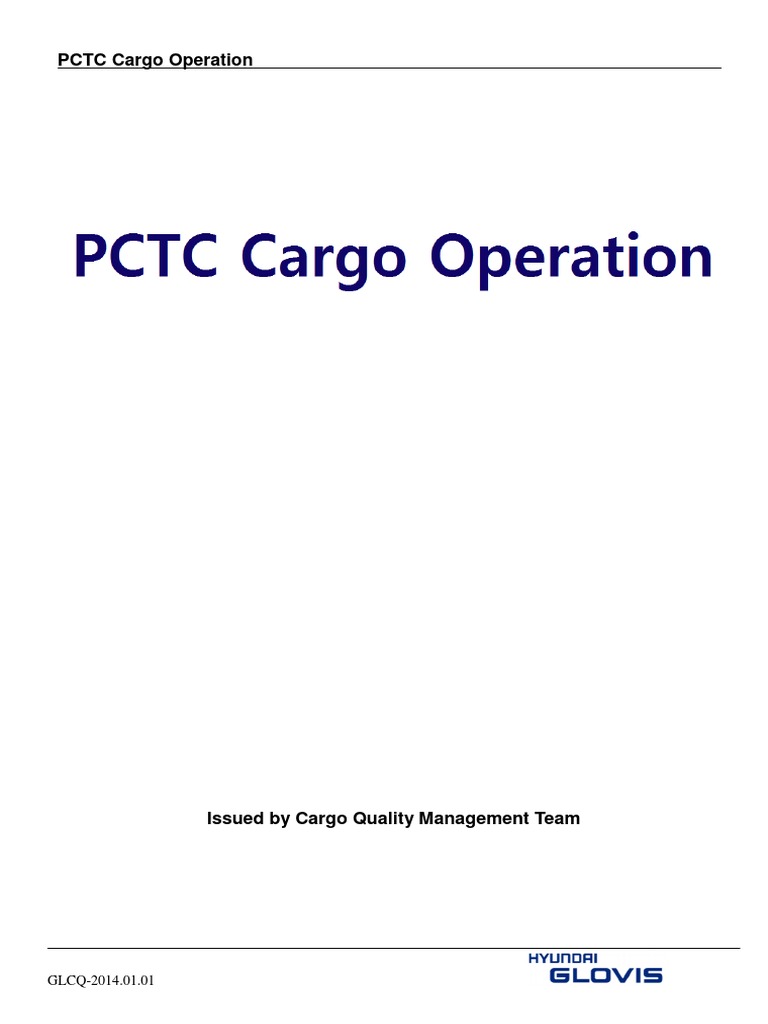 PCTC Cargo Lashing Guidelines | PDF | Cargo | Ton