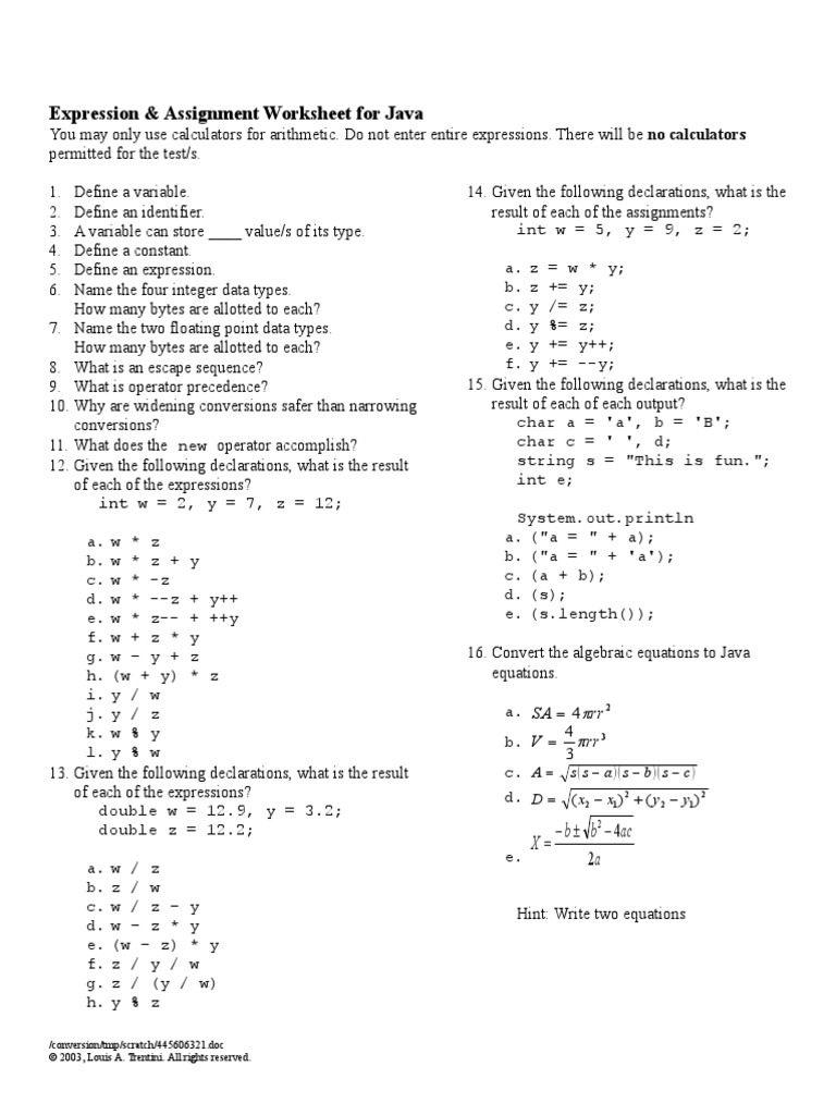 Expression Integer Computer Science Data Type