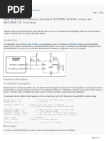 How To Write An Industry-Standard EEPROM (24C04) Using The MAX2990 I C Interface