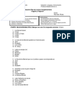 Evaluación sobre Orgullo y Prejuicio