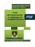 Plan de Capacitación Al Personal de Alumnos PNP 2019